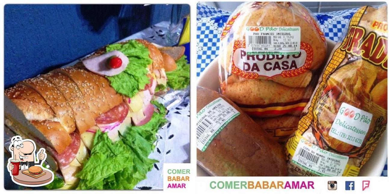Experimente um hambúrguer no Good Pão