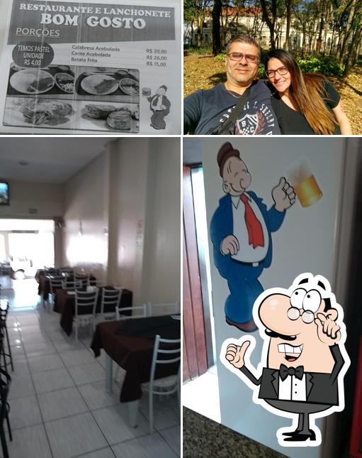 O interior do Restaurante e lanchonete Bom Gosto