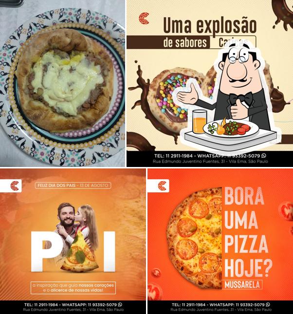 Comida em Caricas Pizzas e Esfihas