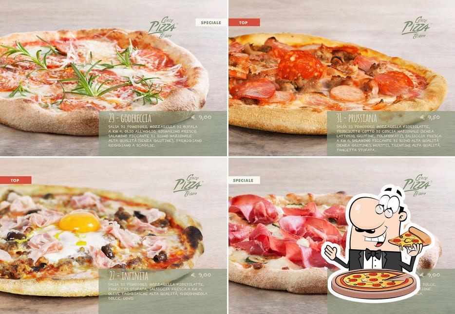 Prenez des pizzas à Crazy Pizza