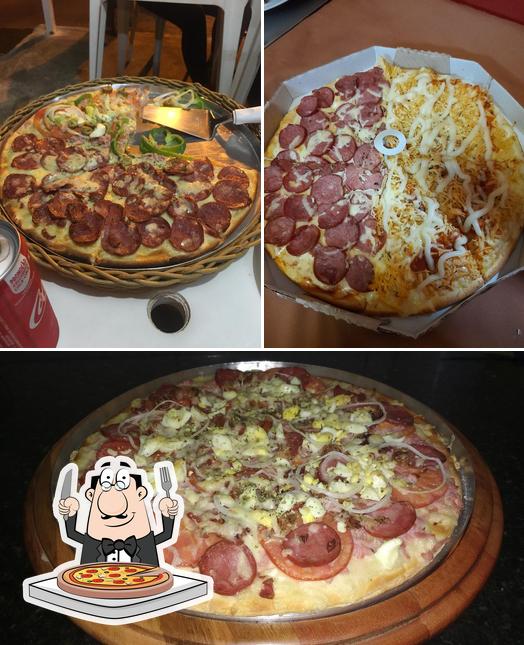 Experimente pizza no Pizzaria Mestra