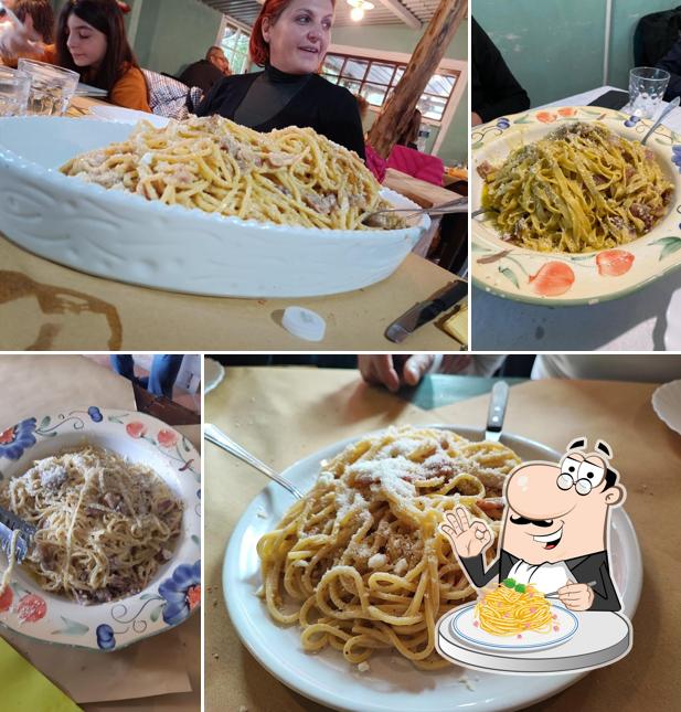 Spaghetti alla carbonara al Agriturismo Zucchegni