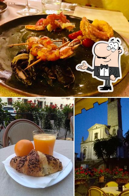 La interni e frutti di mare del ristorante