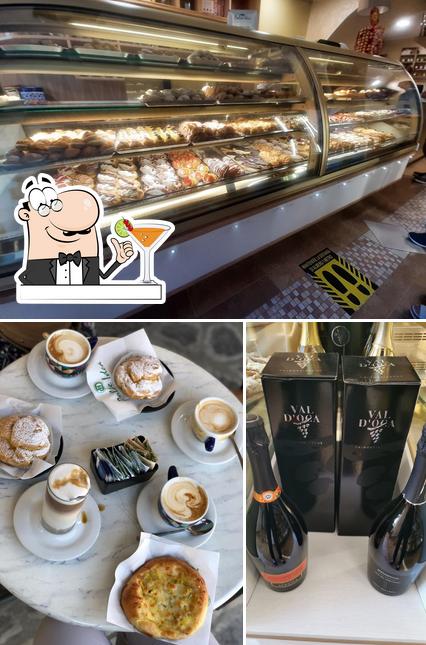 Tra le varie cose da Pasticceria "Dolce Idea" si possono trovare la bevanda e cibo