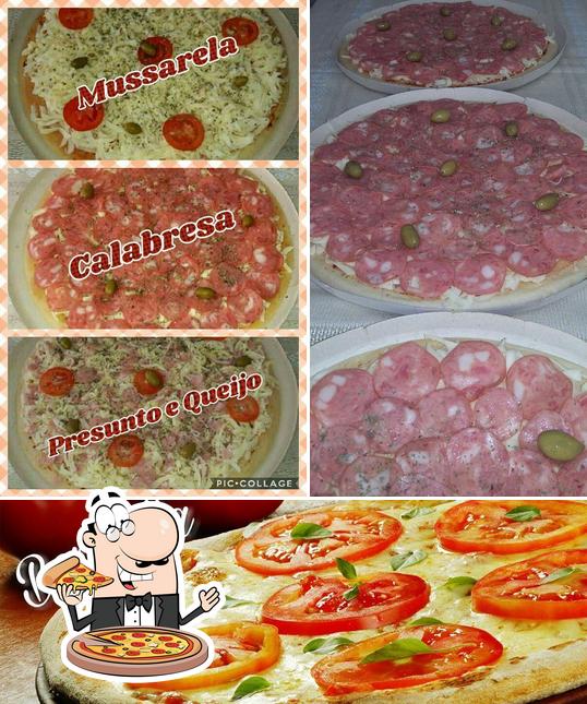 Escolha pizza no Dadinha massas para pizzas