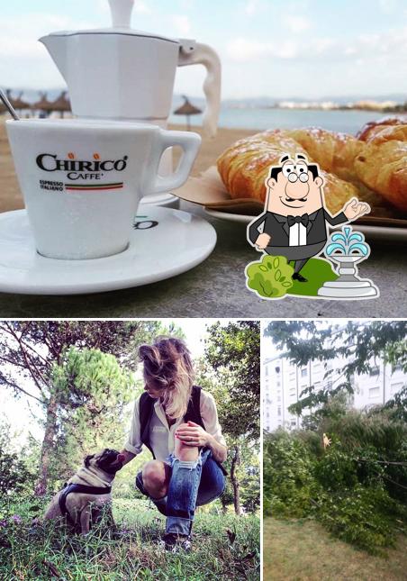 Chiri Caffè si caratterizza per la esterno e cibo