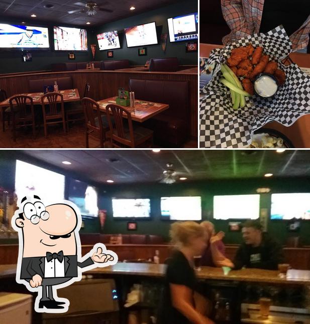 The photo of interior and food at Park Place Sports Bar & Grill
