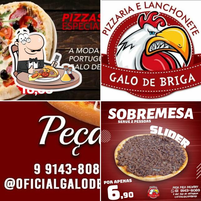 Experimente pizza no Galo De Briga Pizzaria Hamburgueria