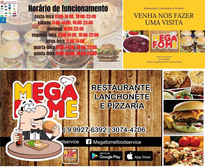 Experimente um hambúrguer no MEGA FOME FOOD SERVICE