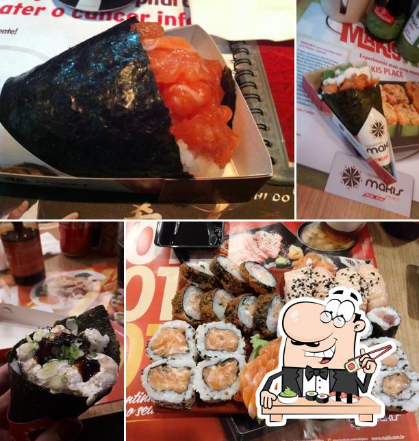 Escolha diversas opções de sushi