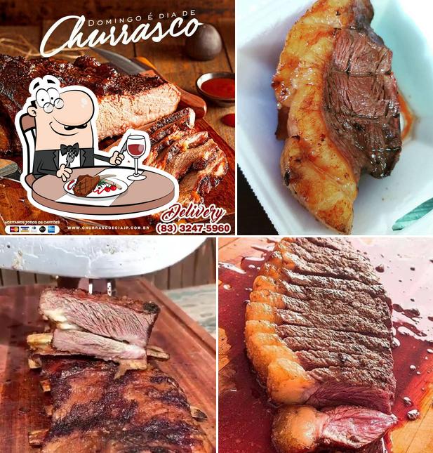 Peça refeições de carne no Churrasco e Cia Refeições