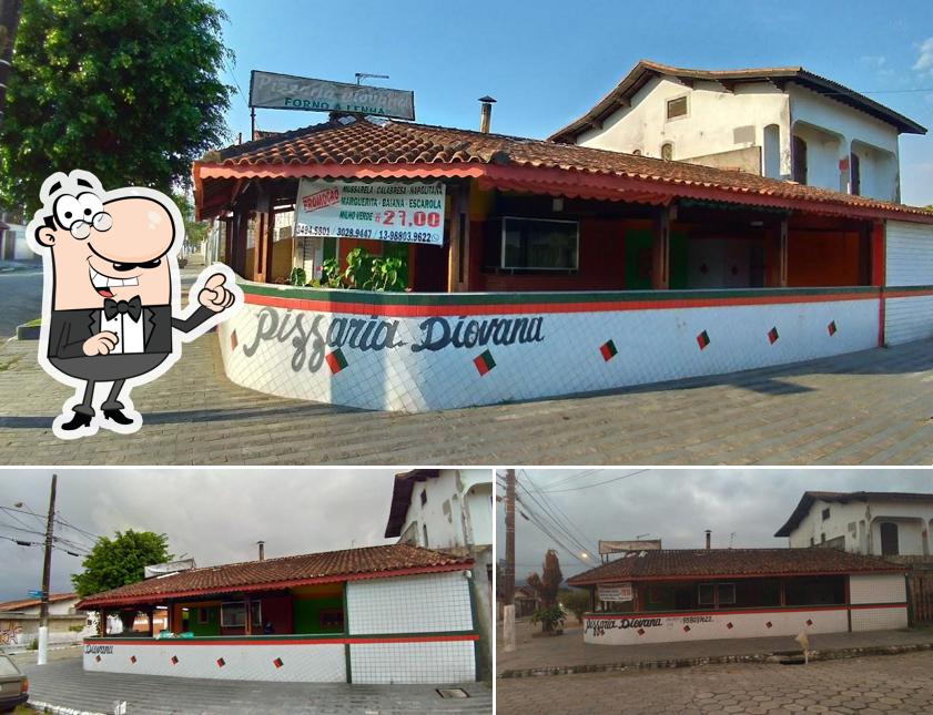 Veja imagens do exterior do Diovana Pizzaria