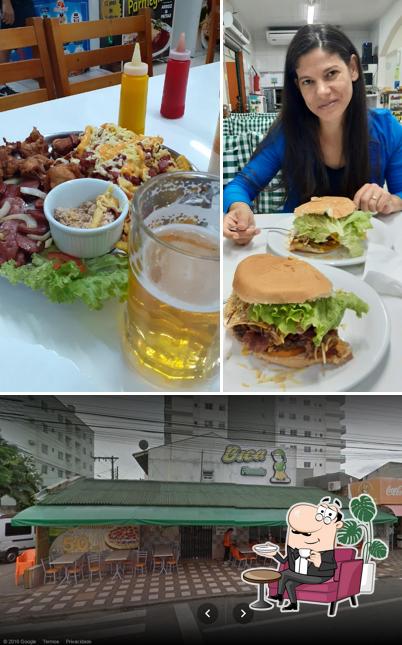 O interior do Bica Pizzaria e Cantina