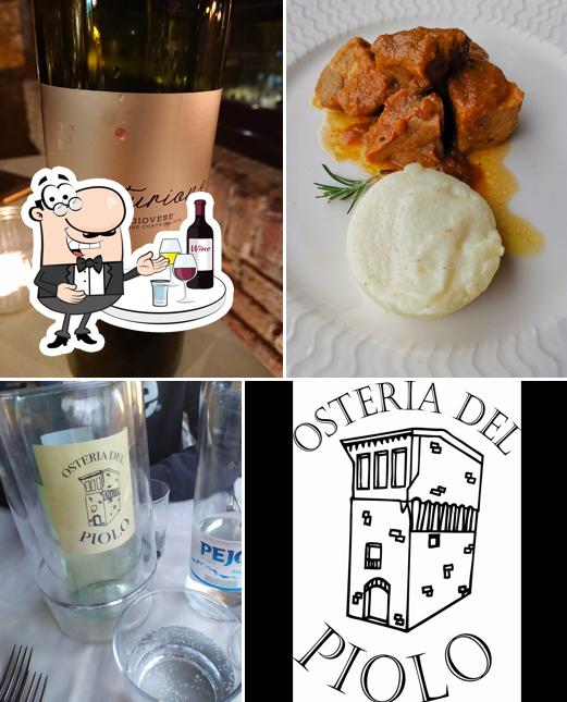 Osteria Del Piolo serves alcohol