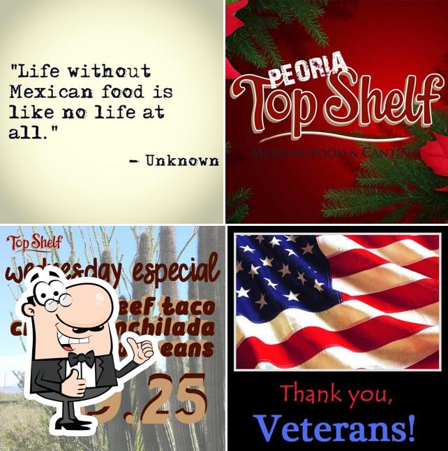 Top Shelf Mexican Food & Cantina in Peoria Restaurant menu and reviews