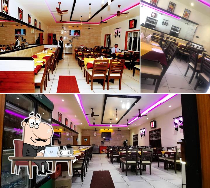 The interior of Isha Family Restaurant