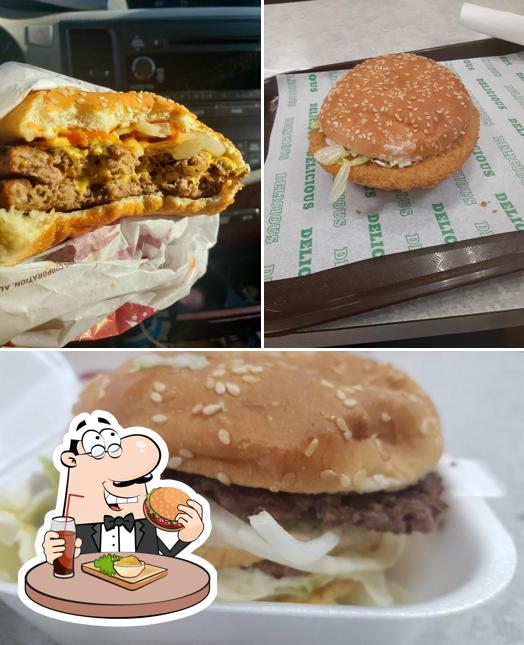 Order a burger at Mac's Restaurants