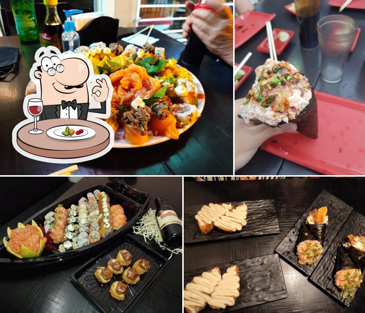 Platos en É Pra Jápa Temakeria e Sushi