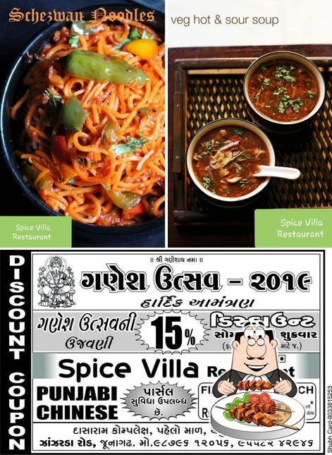 Meals at Spice Villa Restaurant