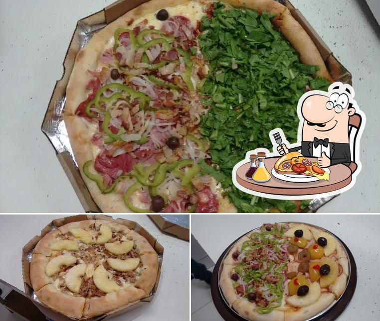 Peça diversos variedades de pizza