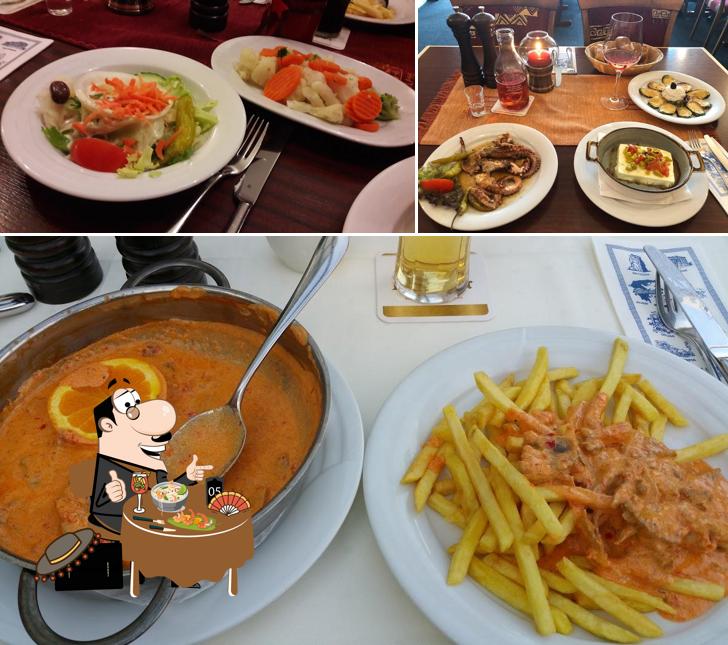 Nourriture à Restaurant Delphi