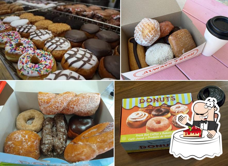 Homestead Donuts & Bakery Wholesale sert une variété de plats sucrés