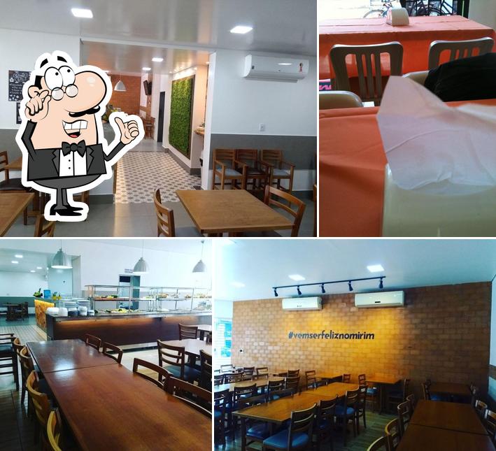 O interior do Restaurante Mirim