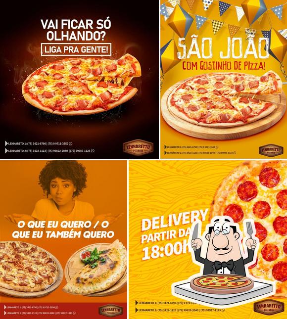 Experimente pizza no Lenharetto Pizzaria