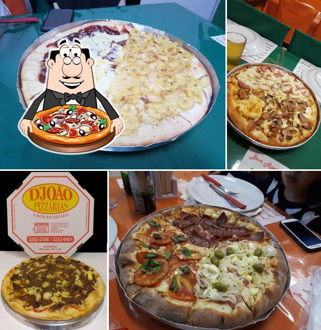 Peça diferentes tipos de pizza