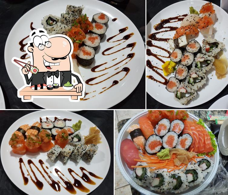 Escolha diversas opções de sushi