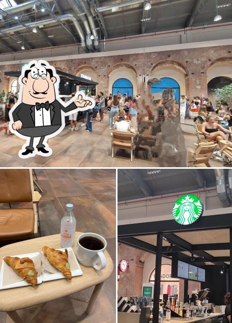 Voici l’image affichant la intérieur et nourriture sur Starbucks Livorno