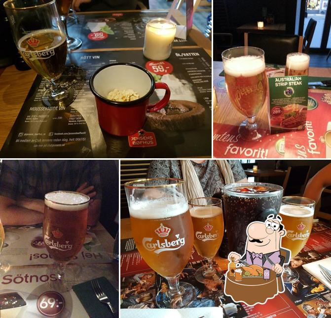 Jensens Bøfhus offers a selection of beers