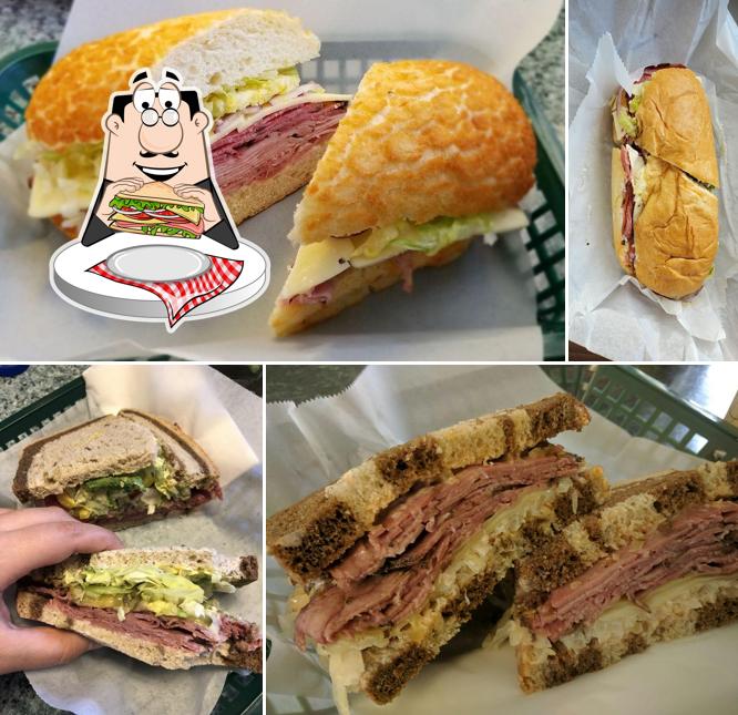 Have a sandwich at Mr. Pickle's Sandwich Shop