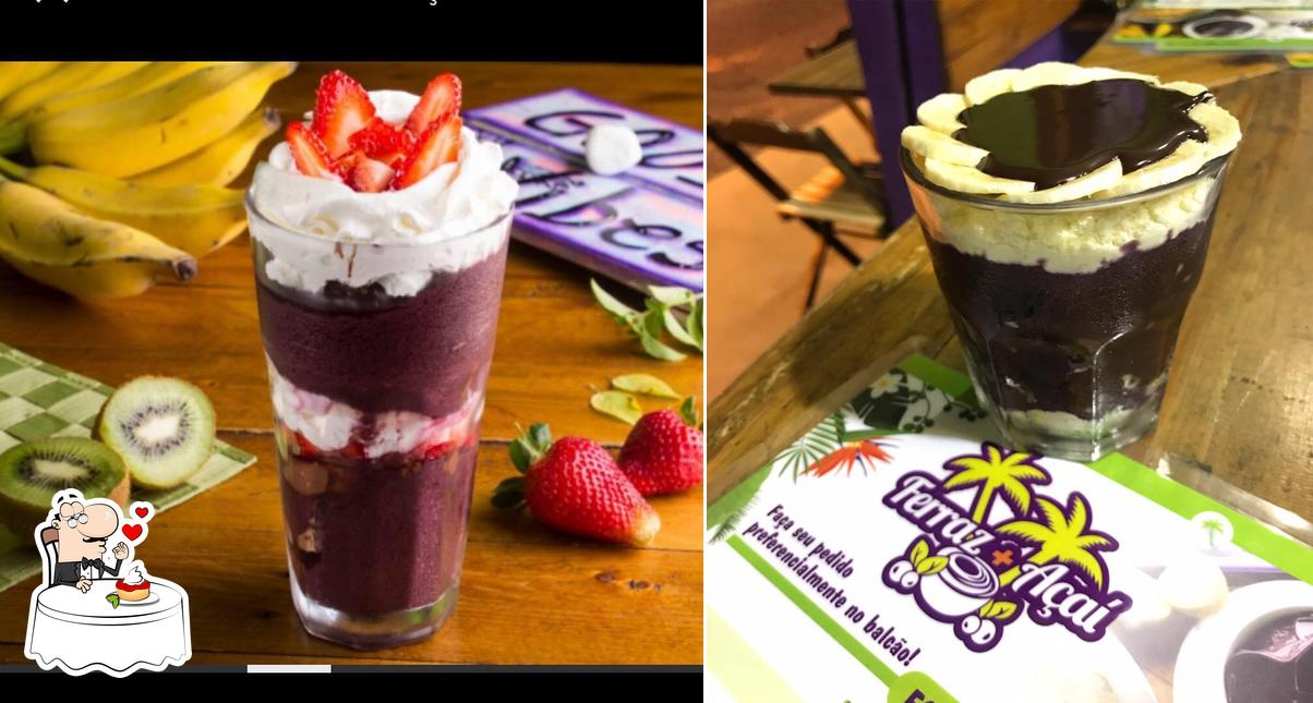 Ferraz + Açaí Getúlio provê uma variedade de sobremesas