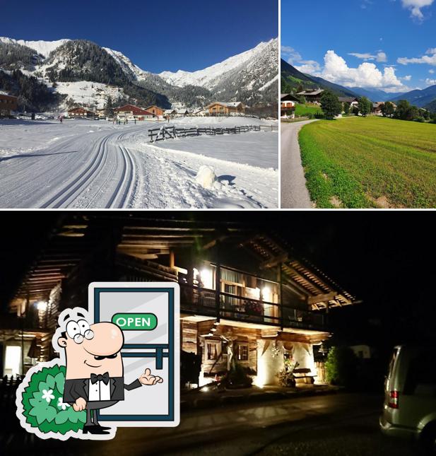 Goditi la vista dall'area esterna di Gratznhäusl