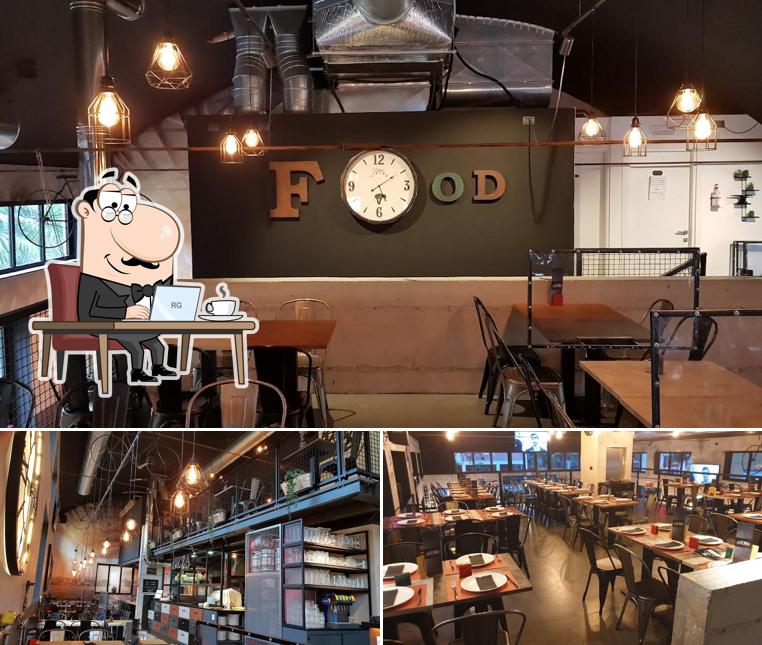 Gli interni di Pizzeria Officina 33