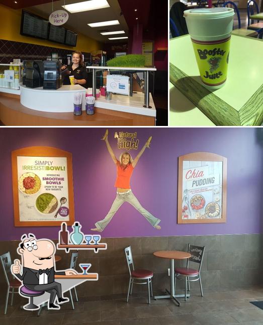 L'intérieur de Booster Juice