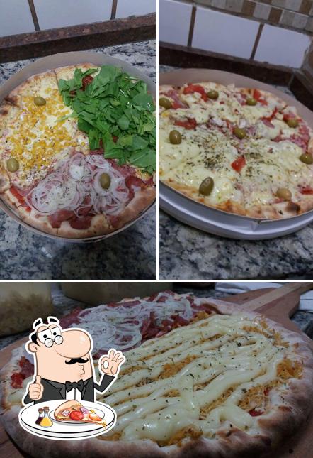 Peça diversos variedades de pizza