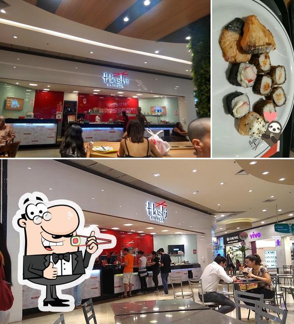 Rolos de sushi são oferecidos por Hashi Express Guaratinguetá