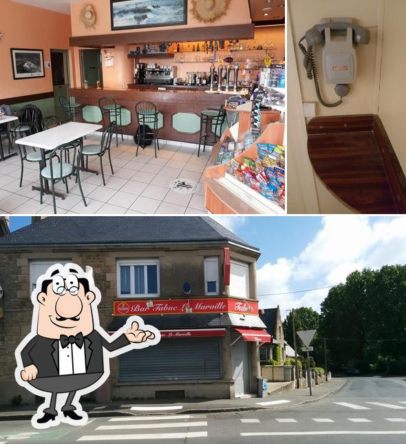 Voici la photo représentant la intérieur et extérieur sur Bar Tabac le Marville