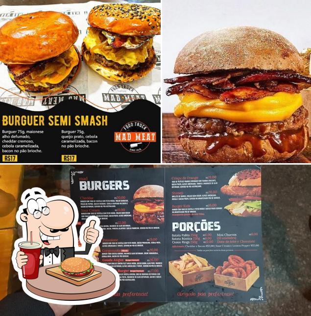 Delicie-se com um hambúrguer no Mad Meat Hamburgueria