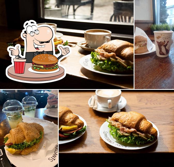 Try out a burger at Lviv Croissants
