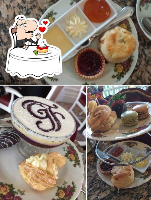 Garden View Tea Room offers a variety of sweet dishes