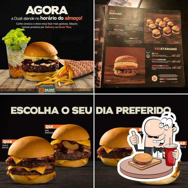 Peça um hambúrguer no Hamburgueria Duzé