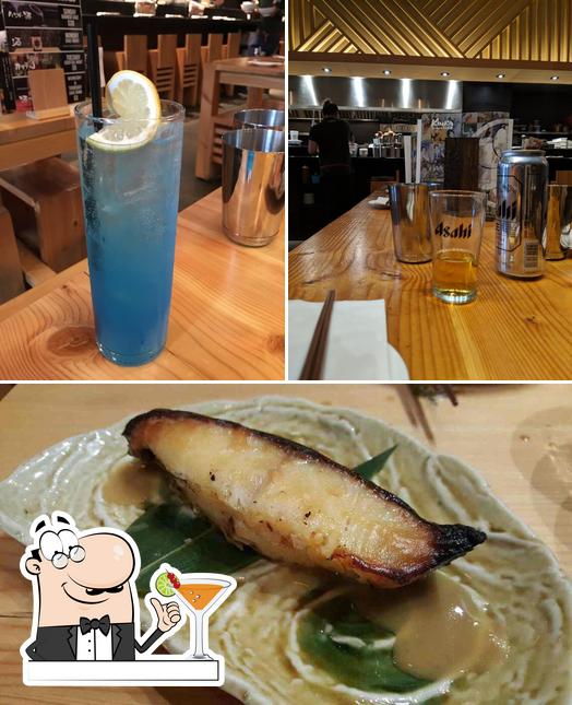 The image of KINKA IZAKAYA MONTREAL’s drink and food