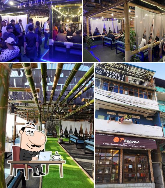 The restaurant's interior and exterior