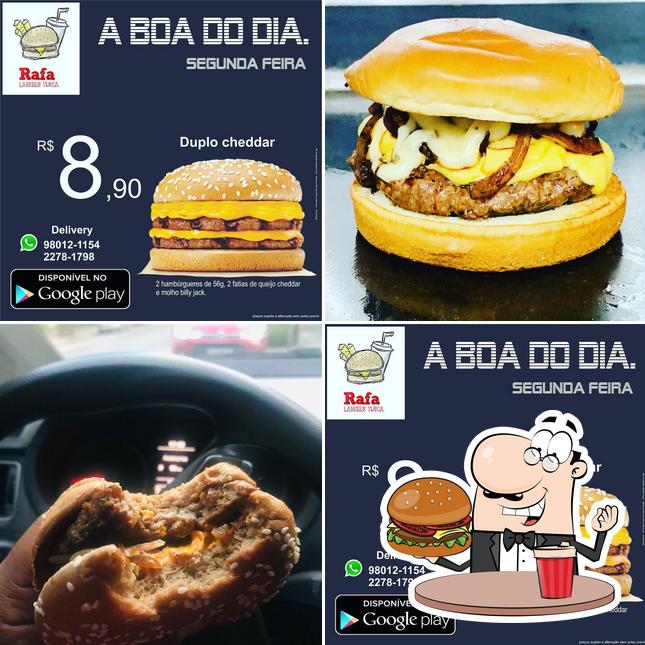 Peça um hambúrguer no Rafa Lanches Tijuca