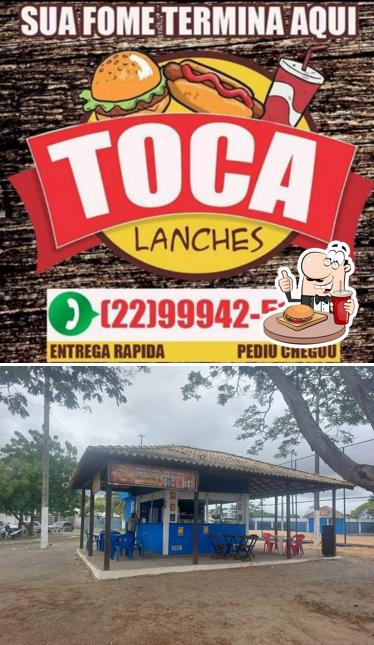 Consiga um hambúrguer no Toca lanches