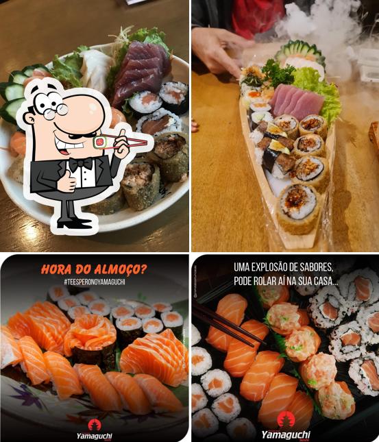 Prove diferentes opções de sushi