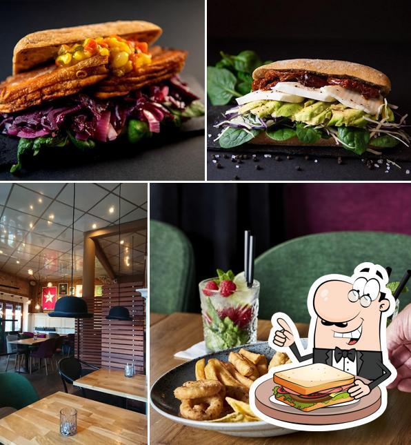 Mangez un sandwich à Cafe Mauritz